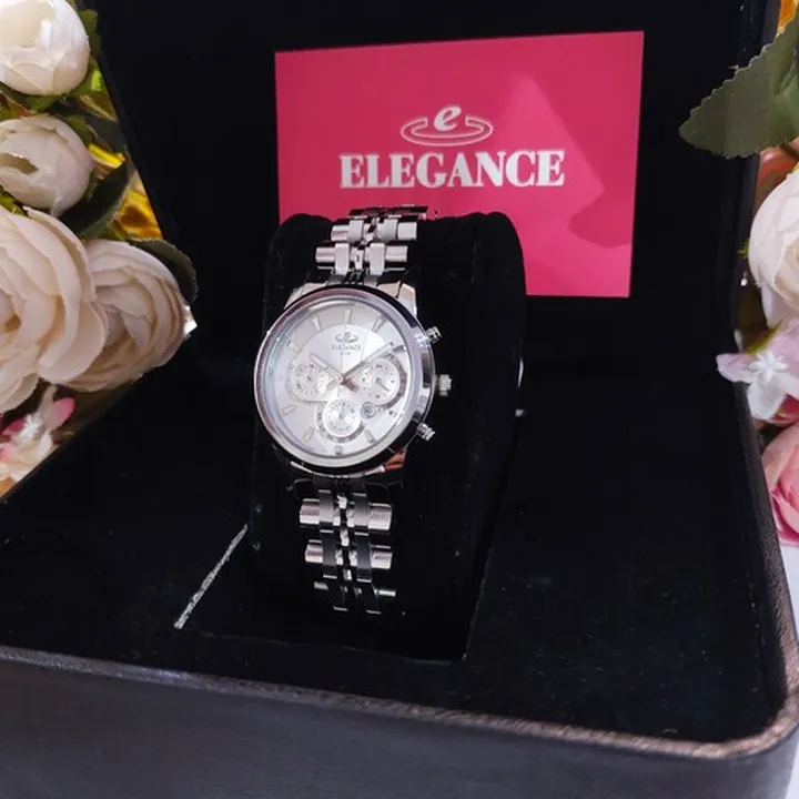 ساعت مچی زنانه  الگانس ELEGANCE plus  طرح سه موتور ژاپن 