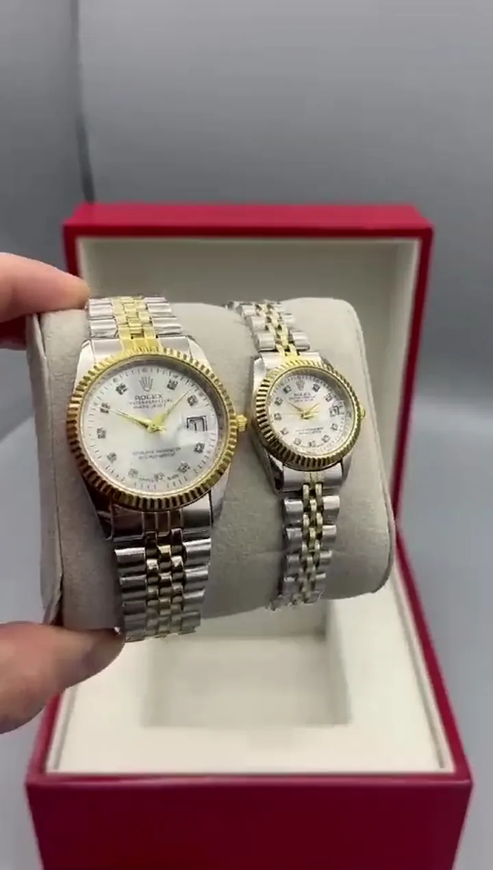 ساعت رولکس دیت جاست rolex datejust  تقویم تلسکوپی کیفیت عالی رنگ ثابت با جعبه  و گارانتی ارسال رایگان فوری 