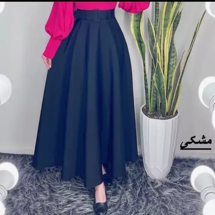 دامن زنانه کمری چین دار 