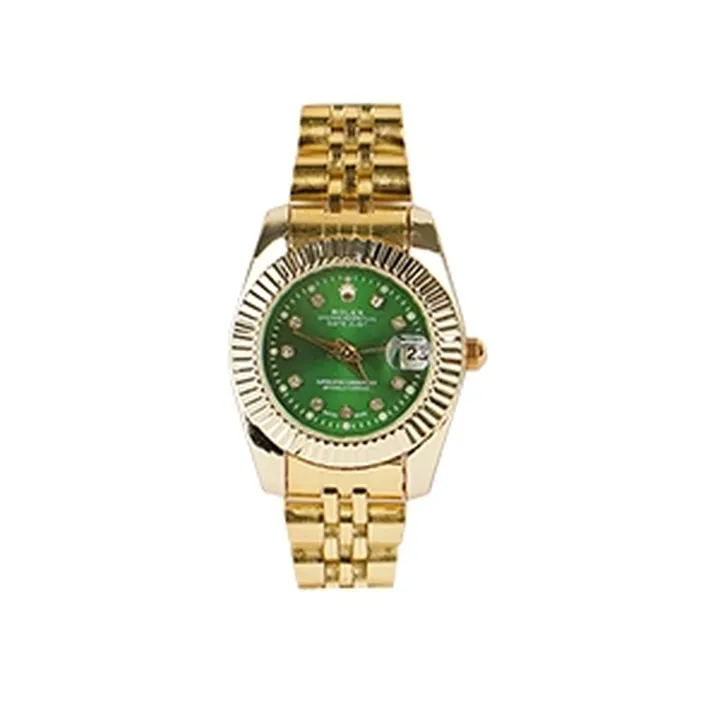 ساعت Rolex زنانه صفحه سبز مدل R12