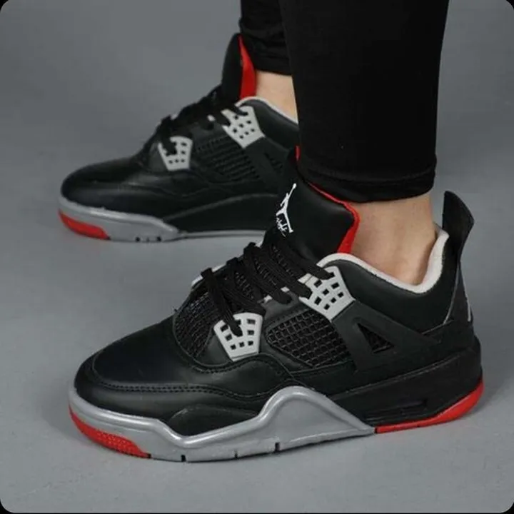 نایک ایر جردن 4 رترو مشکی طوسی Nike Air Jordan 4 Retro