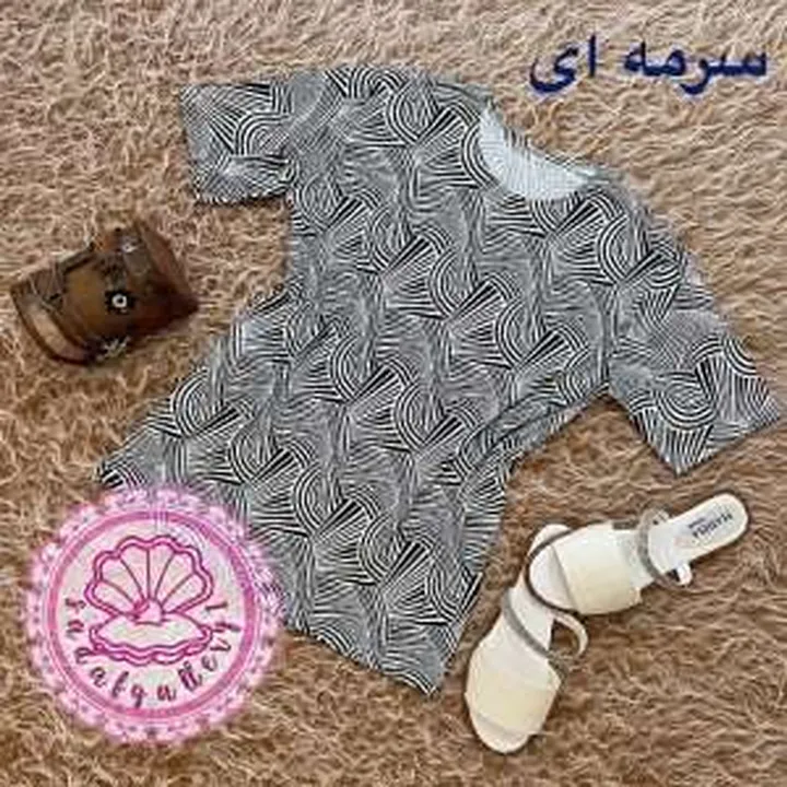 بلوز نخی پنبه ای شماره 1 آستین کوتاه فری سایز از 40 تا 48(کد1254)