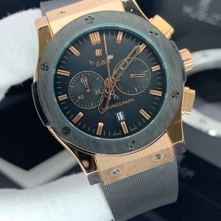 ساعت هابلوت HUBLOT سه موتور فعال ژاپنی|ضدآب|گارانتی