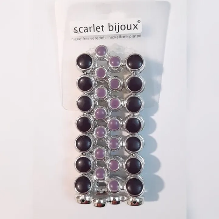 دستبند زنانه مشکی و بنفش اسکارلت بیژوکس scarlet bijiux آلمان (ارسال رایگان)