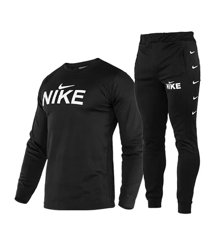 ست  بلوز و شلوار مردانه آستین بلند مشکی Nike