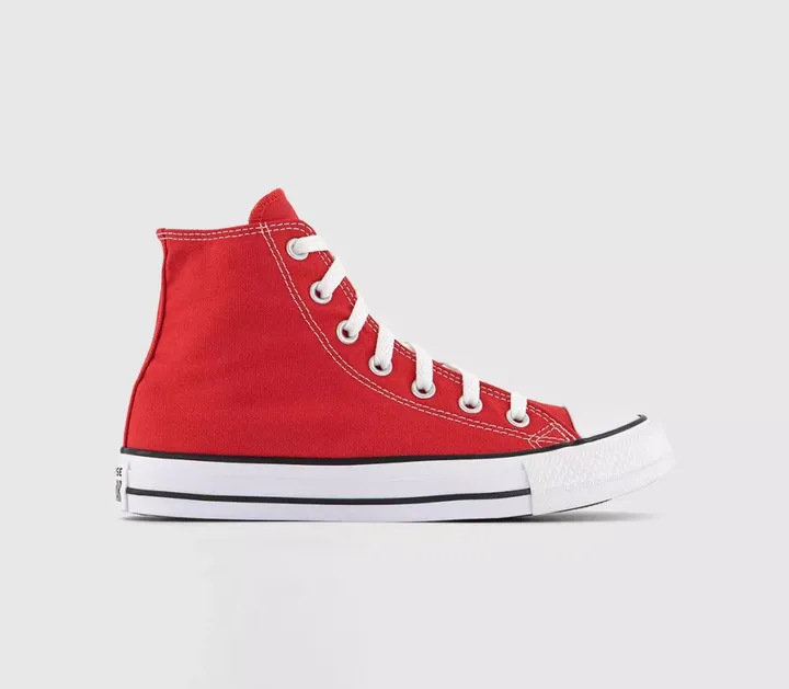 کفش اسپرت کانورس ال استار اصل ساق دار قرمز مدل Red converse