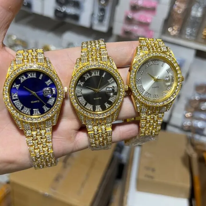 Rolex watch  ساعت طرح رولکس  اسپرت فول نگین 