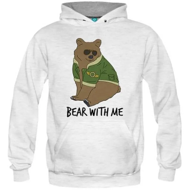 سویشرت هودی ملانژ Bear With Me