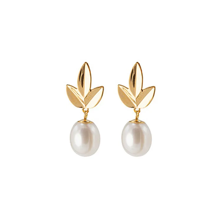 گوشواره نهال سه برگ ـ  Nahal Earrings 3