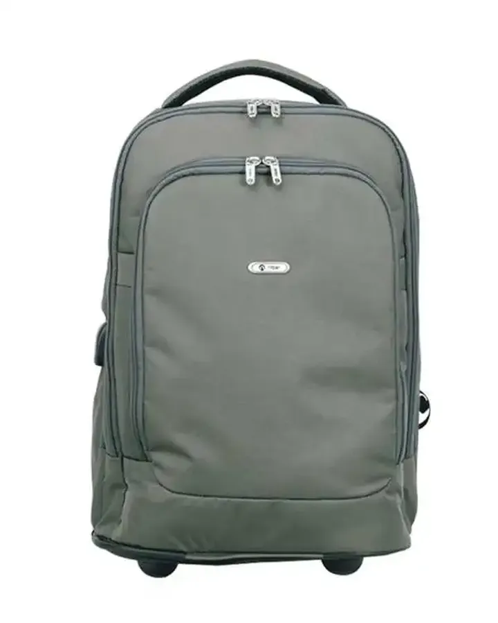 کوله پشتی مسافرتی چرخدار با دسته ترولی سبز زیتونی نیلپر توریستر Nilper tourister مدل مایان کد NTLB113smp-grn