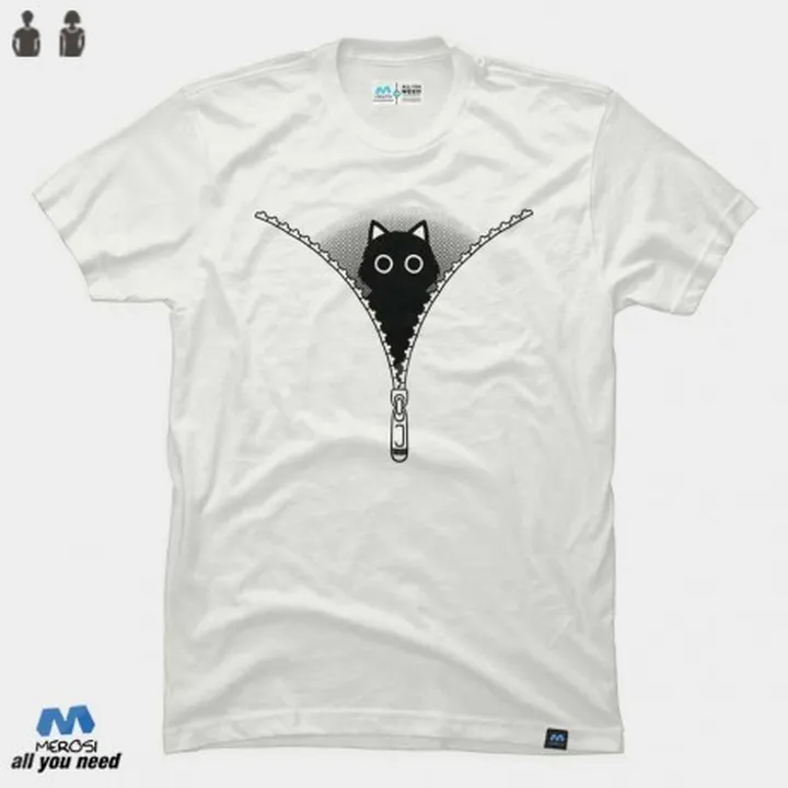 تیشرت Zipper Cat