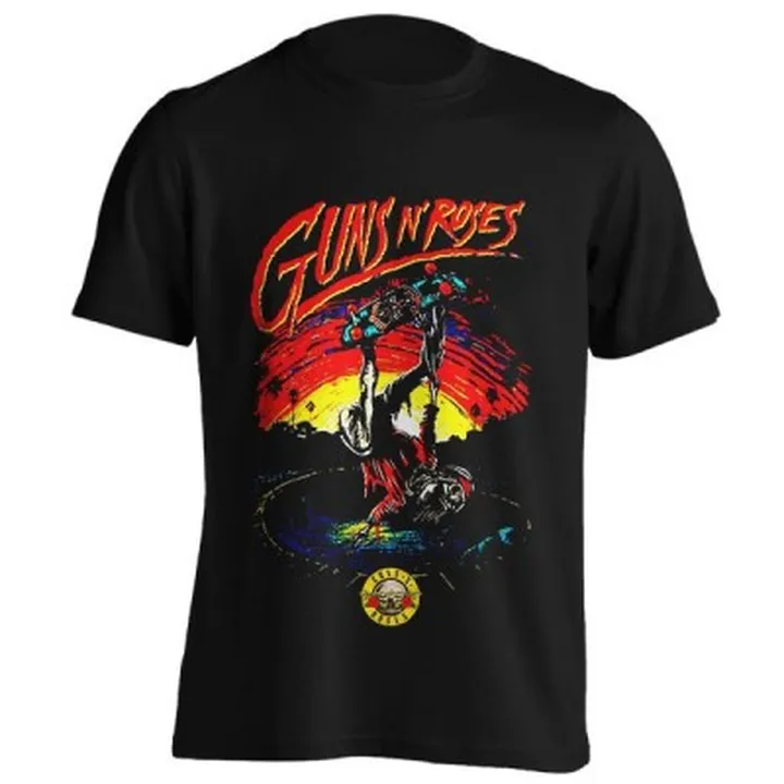 تیشرت گانز ان روزز Skeleton Skater Guns N' Roses