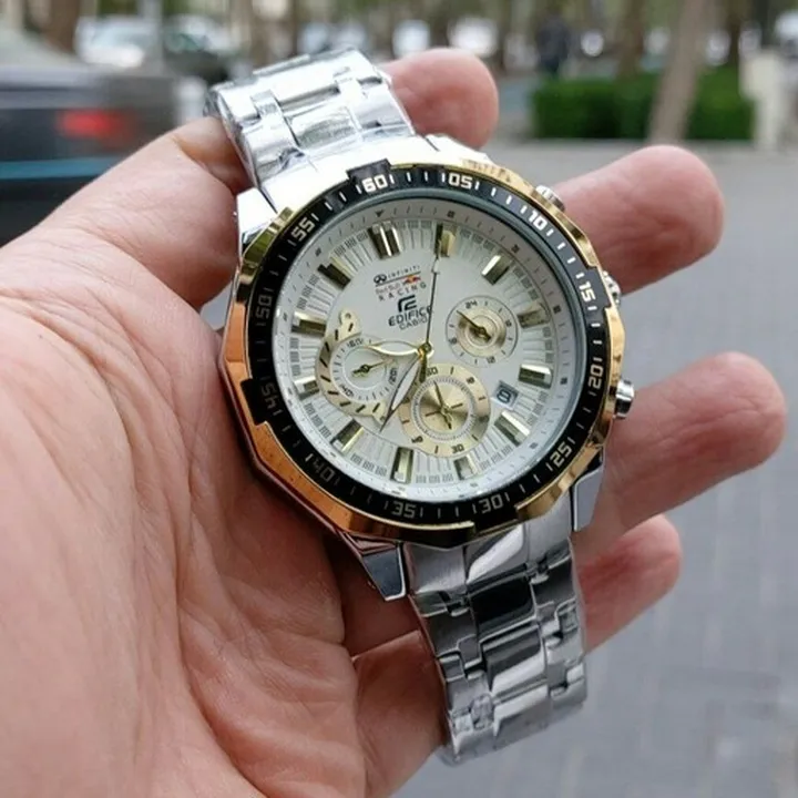 ساعت  مچی مردانه سه  موتور فعال کرنوگراف کاسیو ادیفایس casio edifice