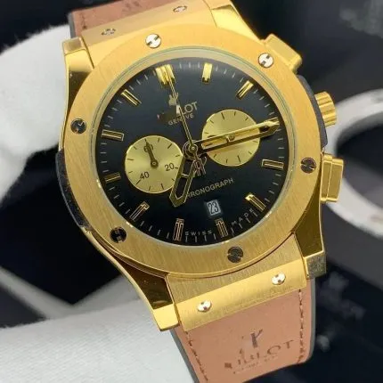 ساعت هابلوت HUBLOT سه موتور فعال ژاپنی|ضدآب|گارانتی