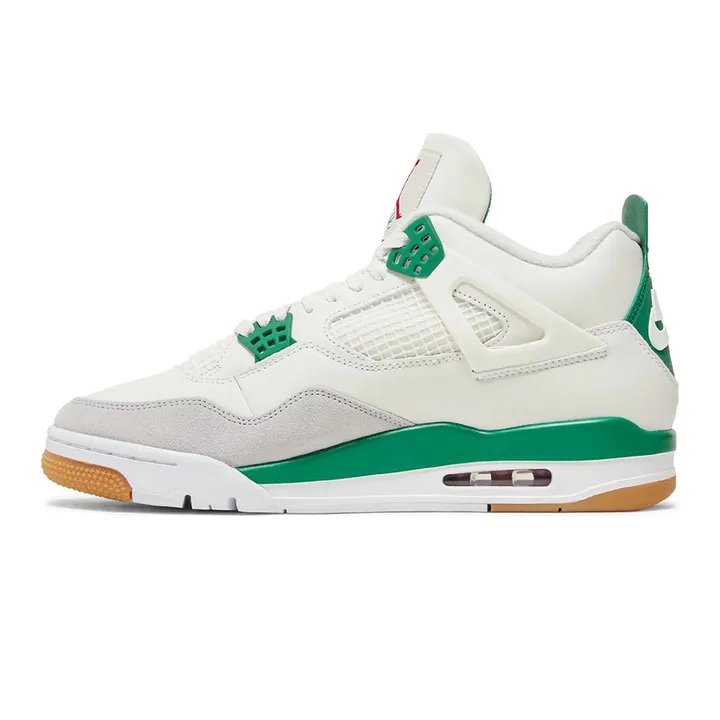 کتونی جردن فور سفید سبز رترو | Air Jordan 4 retro pine green