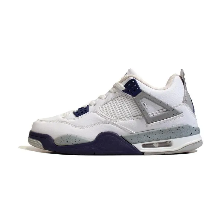 ایر جردن ۴ آبی سفید رترو | Air Jordan 4 Retro White Midnight Navy