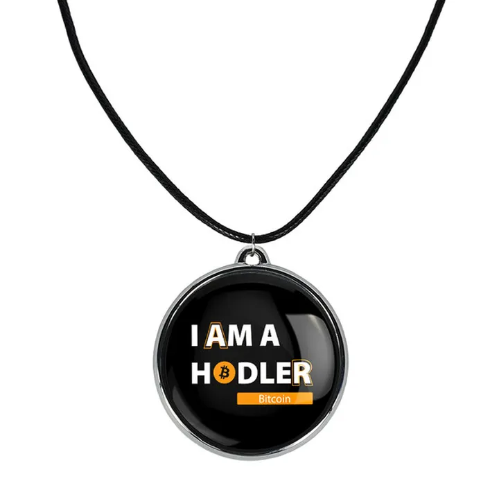 گردنبند خندالو مدل I Am A Hodler Bitcoin کد 108911...