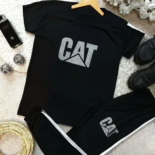 تیشرت وساپورت مدل cat زنانه