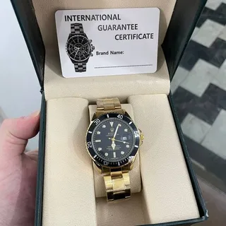 ساعت رولکس ساب مارینر rolex Submariner کیفیت عالی با جعبه رنگ طلایی 