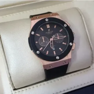 ساعت مچی مردانه هابلوت مشکی رنگ عقربه ر�زگلد HUBLOT 