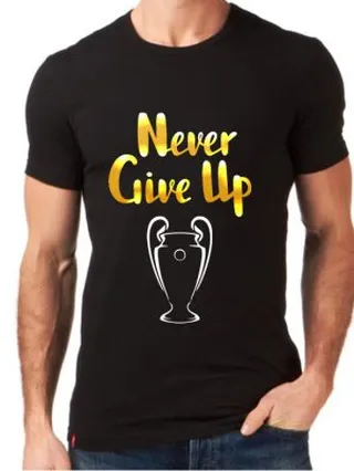 تیشرت پنبه ای طرح never give up