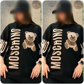 تیشرت لانگ MOSCHINO TOY جنس نخ پنبه باکیفیت فری38تا48