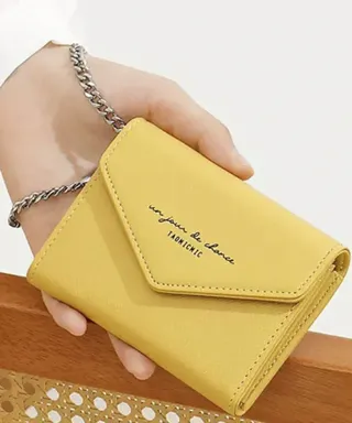 کیف پول دکمه ای زنانه بنددارتائومیک میک TAOMICMIC Y8929 Women's Short Wallet PU Leather