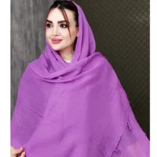 شال ساده رنگی منگ�وله دار 35700179