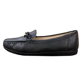 کفش کالج زنانه مکس مدل Perforated Slip-On Loafers with Bow Accent