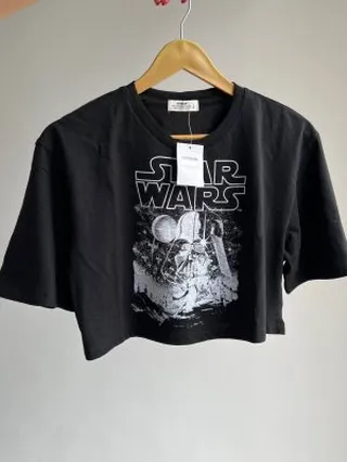 تیشرت کراپ وارداتی Cotton on (Star wars )