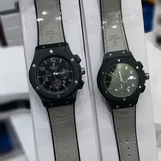 ساعت مردانه و زنانه ست هابلوت با کیفیت مناسب و گارانتی شش ماهه موتور Hublot 