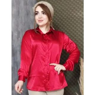 شومیز ساتن رنگ�ی 26800886