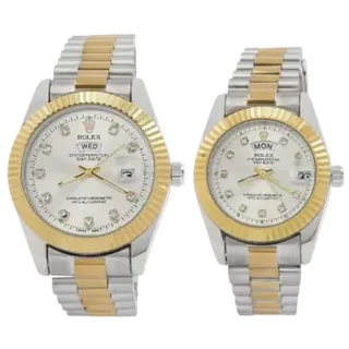 ست ساعت �مچی رولکس ROLEX طرح DAY DATE مدل 2058