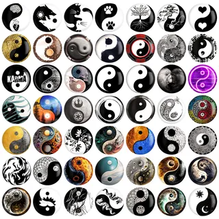 پیکسل خندالو مد�ل یین و یانگ Yin and Yang کد 146 مجموعه 49 عددی