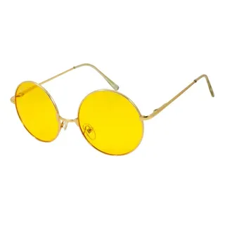 عی�نک آفتابی مدل Round Metal Yellow