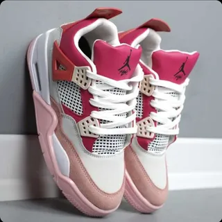 نایک ایر جردن 4 رترو سفی�د صورتی Nike Air Jordan 4 Retro باتیس بوتیک