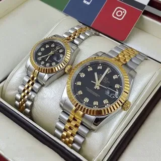 ست رولکس دیت جاست مردانه زنانه Rolex اعداد یونانی نگینی گرید A++