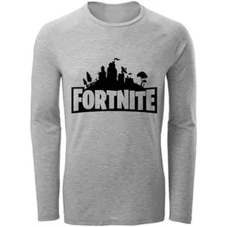 تی شرت آستین بلند مردانه طرح Fortnite کد F87