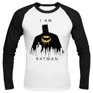 تیشرت آست�ین بلند رگلان I Am Batman Skyline