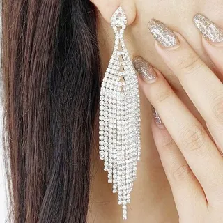 گوشواره چ�تری طرح جواهر کد 12199