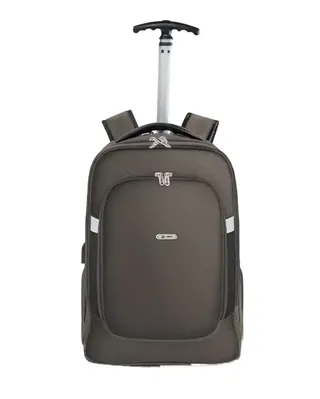 کوله پشتی مسافرتی چرخدار با دسته ترولی سبز مشکی نیلپر توریستر Nilper tourister مدل مایان کد NTLB113