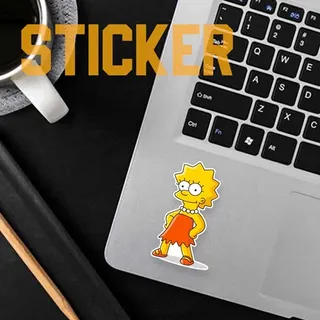 استیکر کارتون سیمپسون ها The Simpsons lisa