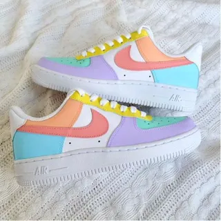 کفش اسپرت  air force طرح Low PASTEL COLORS ایرفورس نایک nike