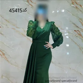 پیراهن زنانه مجلسی ماکسی بلند پوشیده سایز 38تا50