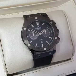 ساعت مچی مردانه هابلوت م�شکی رنگ بند رابر HUBLOT 