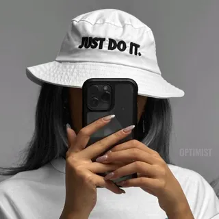 کلاه باکت  just do it  کتان  �فری سایز