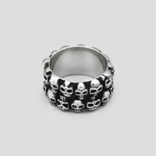 حلقه اسک�لتی استیل مدل Full-Skulls کد Njd543