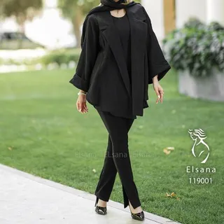 مانتو محرم زنانه ژاکارد مدل هانی�کا