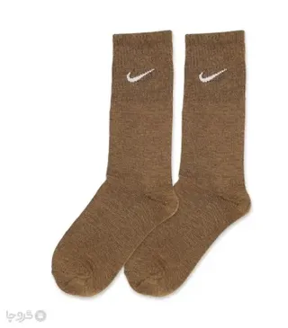 جوراب ساقدار کش انگلیسی �طرح Nike طیف قهوه‌ای