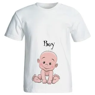 تیشرت بار�داری طرح Boy مدل 3957